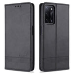 AZNS Custodia in pelle a vibrazione orizzontale con struttura in vitello magnetico con slot per carte, supporto e portafoglio, For Oppo A55 5G, For Honor V40 5G