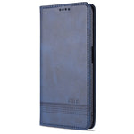 AZNS Custodia in pelle a vibrazione orizzontale con struttura in vitello magnetico con slot per carte, supporto e portafoglio, For Oppo A55 5G, For Honor V40 5G