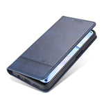 AZNS Custodia in pelle a vibrazione orizzontale con struttura in vitello magnetico con slot per carte, supporto e portafoglio, For Oppo A55 5G, For Honor V40 5G