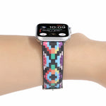 Cinturino in pelle stampata stile etnico in marmo per Apple Watch Series 6 & SE &, 5 & 4 44mm / 3 & 2 & 1 42mm, 5 & 4 40mm / 3 & 2 & 1 38mm