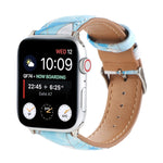 Cinturino in pelle stampata stile etnico in marmo per Apple Watch Series 6 & SE &, 5 & 4 44mm / 3 & 2 & 1 42mm, 5 & 4 40mm / 3 & 2 & 1 38mm