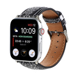 Cinturino in pelle stampata stile etnico in marmo per Apple Watch Series 6 & SE &, 5 & 4 44mm / 3 & 2 & 1 42mm, 5 & 4 40mm / 3 & 2 & 1 38mm