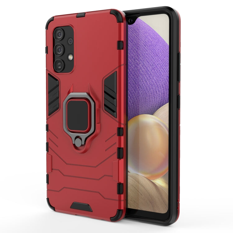 Custodia protettiva antiurto per PC + TPU con supporto per anello magnetico, For Samsung Galaxy A32 4G