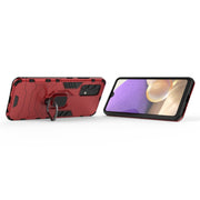 Custodia protettiva antiurto per PC + TPU con supporto per anello magnetico, For Samsung Galaxy A32 4G