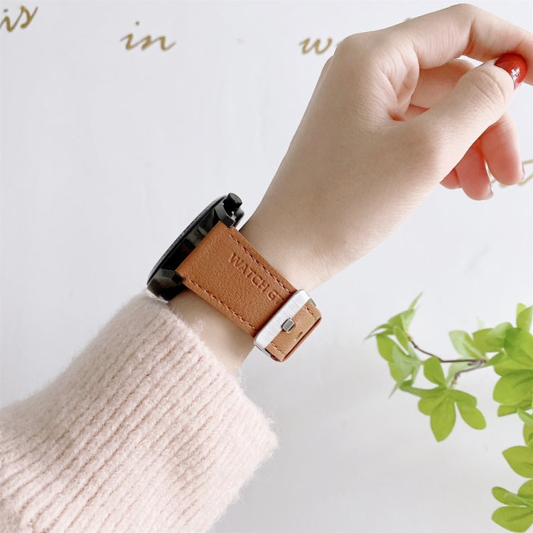 Per Huawei Watch GT2 Pro cinturino da polso di ricambio in pelle con texture Litchi