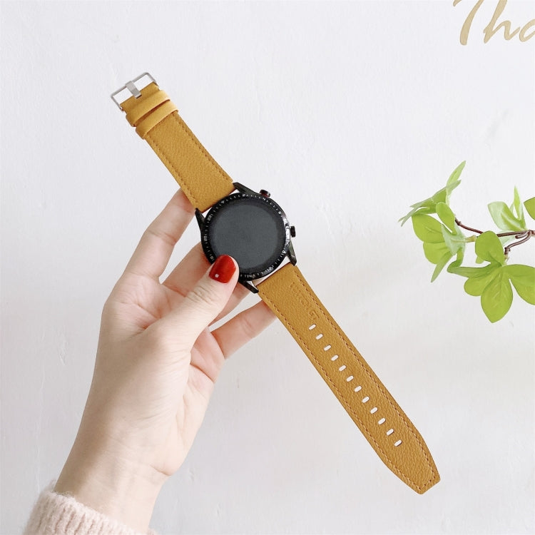 Per Huawei Watch GT2 Pro cinturino da polso di ricambio in pelle con texture Litchi