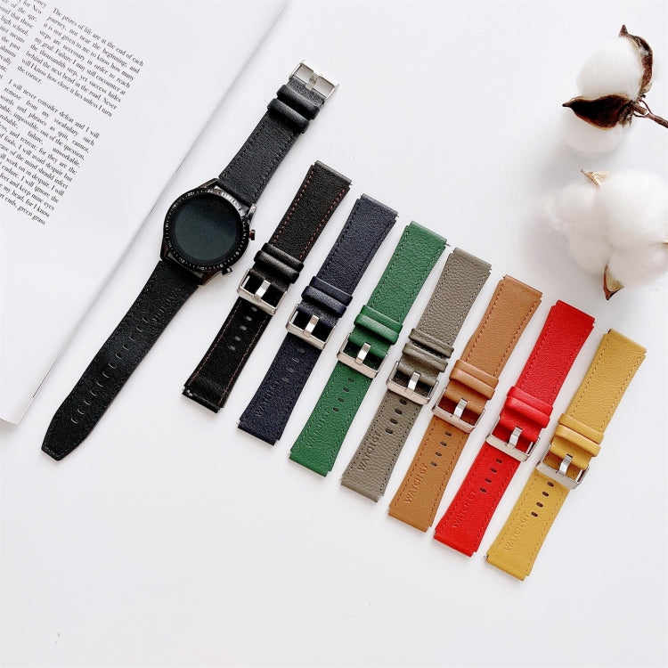 Per Huawei Watch GT2 Pro cinturino da polso di ricambio in pelle con texture Litchi