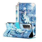 Custodia portafoglio in pelle con supporto per Samsung Galaxy S21