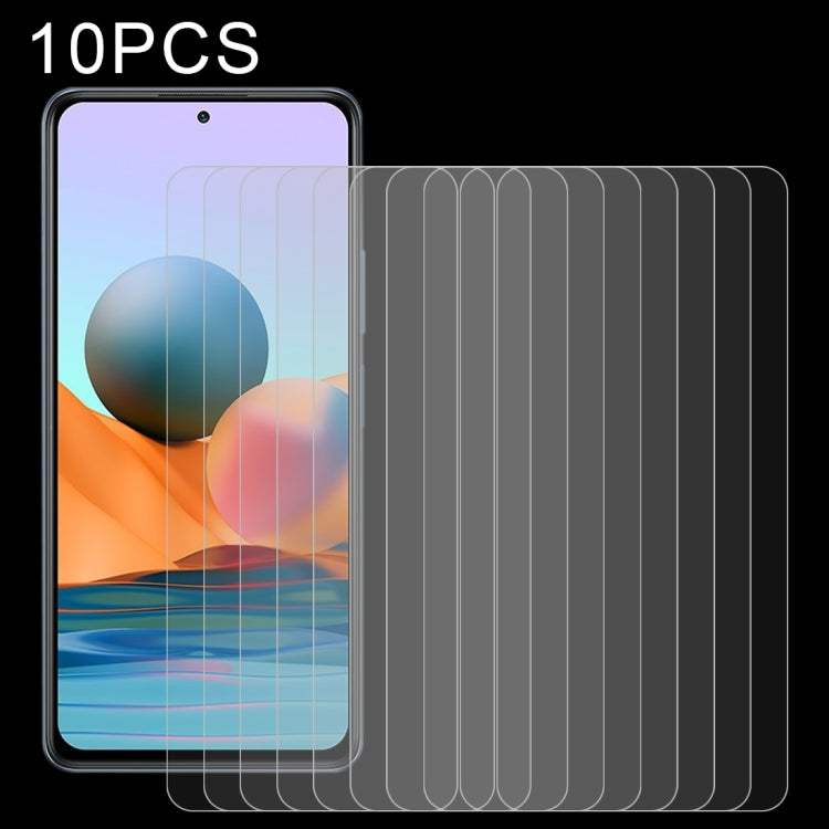 Pellicola vetro temperato 2.5D 10 pezzi per smartphone compatibil