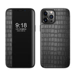 Custodia in pelle con finestra per iPhone 12 mini
