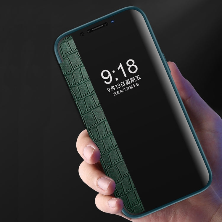Custodia in pelle con finestra per iPhone 12 mini