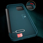 Custodia in pelle con finestra per iPhone 12 mini