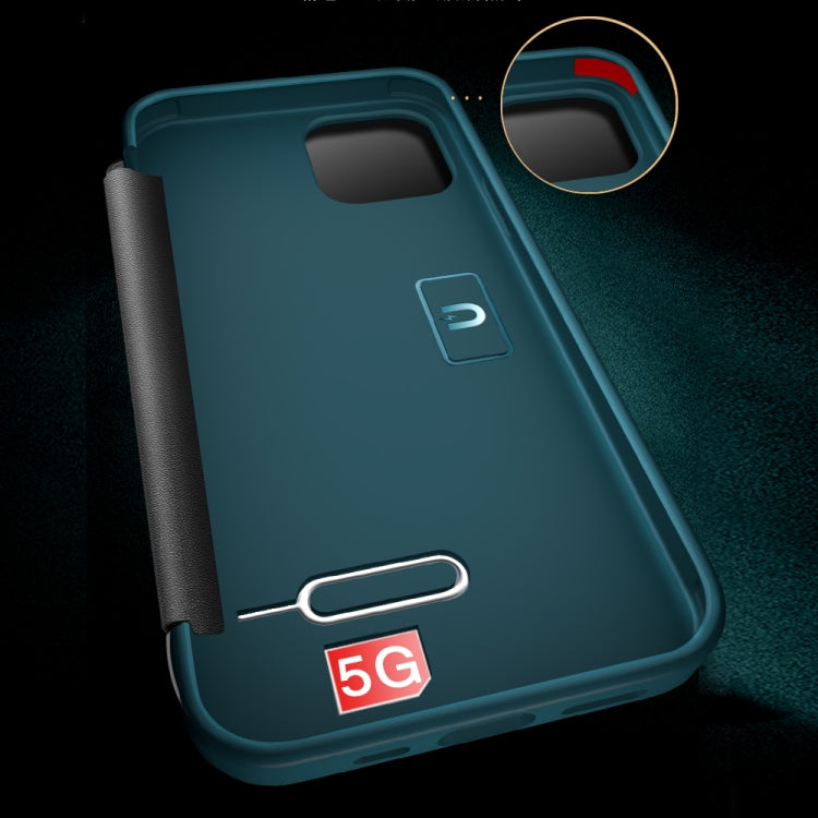 Custodia in pelle con finestra per iPhone 12 mini