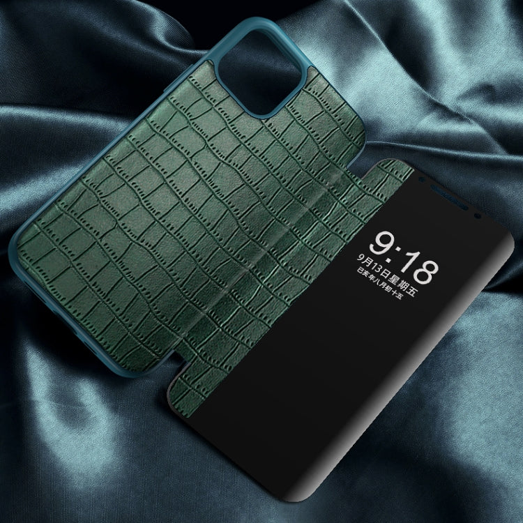 Custodia in pelle con finestra per iPhone 12 mini