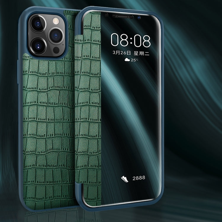 Custodia in pelle con finestra per iPhone 12 mini
