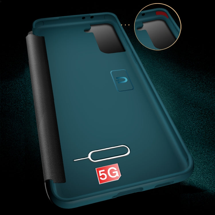 Custodia in pelle con finestra effetto coccodrillo per Samsung Ga