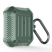 Auricolari wireless Custodia protettiva in TPU antiurto per bagagli in fibra di carbonio, For AirPods 1/2, For AirPods Pro