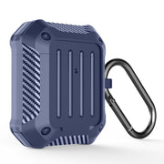 Auricolari wireless Custodia protettiva in TPU antiurto per bagagli in fibra di carbonio, For AirPods 1/2, For AirPods Pro