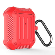 Auricolari wireless Custodia protettiva in TPU antiurto per bagagli in fibra di carbonio, For AirPods 1/2, For AirPods Pro