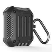 Auricolari wireless Custodia protettiva in TPU antiurto per bagagli in fibra di carbonio, For AirPods 1/2, For AirPods Pro