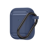 Auricolari wireless Custodia protettiva in TPU antiurto con armatura in fibra di carbonio, For AirPods 1/2, For AirPods Pro