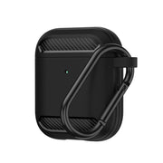Auricolari wireless Custodia protettiva in TPU antiurto con armatura in fibra di carbonio, For AirPods 1/2, For AirPods Pro