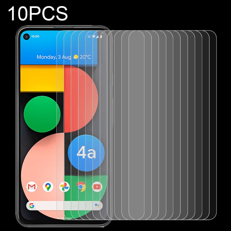 10 pellicole in vetro temperato da 0,26 mm 9H 2,5D, For Asus ROG Phone 5 / 5 Pro / 5 Ultimate (10 PCS), For Google Pixel 4a 5G (10 PCS), For Google Pixel 4a (10 PCS)