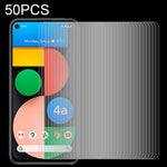 50 pellicole in vetro temperato da 0,26 mm 9H 2,5D, For Asus ROG Phone 5 / 5 Pro / 5 Ultimate (50 PCS), For Google Pixel 4a 5G (50 PCS), For Google Pixel 4a (50 PCS)