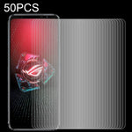 50 pellicole in vetro temperato da 0,26 mm 9H 2,5D, For Asus ROG Phone 5 / 5 Pro / 5 Ultimate (50 PCS), For Google Pixel 4a 5G (50 PCS), For Google Pixel 4a (50 PCS)