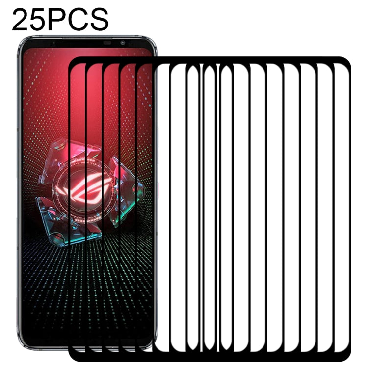 Pellicola in vetro temperato a schermo intero con colla intera da 25 pezzi, For Google Pixel 4a 5G (25 PCS), For Asus ROG Phone 5 / 5 Pro / 5 Ultimate (25 PCS)
