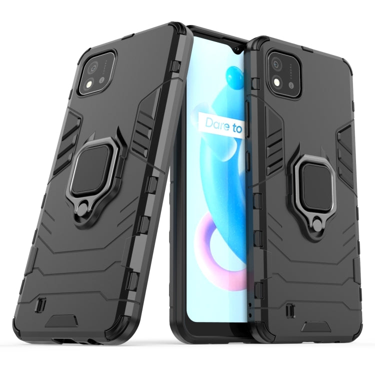 Custodia protettiva antiurto per PC + TPU con supporto per anello magnetico, For OPPO Realme C20