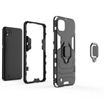 Custodia protettiva antiurto per PC + TPU con supporto per anello magnetico, For OPPO Realme C20
