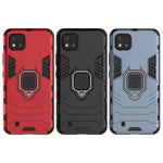 Custodia protettiva antiurto per PC + TPU con supporto per anello magnetico, For OPPO Realme C20