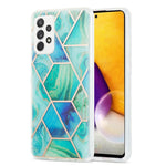 Custodia TPU motivo marmo per Samsung Galaxy A72