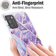 Custodia TPU con motivo marmo per Samsung Galaxy A12