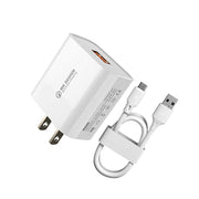 WK WP-U57 Max 18W Maxspeed QC3.0 Caricatore rapido + cavo dati da USB a 8 pin, US Plug, EU Plug, UK Plug