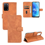 Tinta unita Skin Feel Fibbia magnetica Flip orizzontale Custodia in pelle PU con struttura in vitello con supporto e slot per schede e portafoglio, For OPPO A55 5G, For OPPO Reno5 Pro+, For OPPO Find X3 Neo