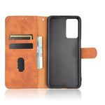 Tinta unita Skin Feel Fibbia magnetica Flip orizzontale Custodia in pelle PU con struttura in vitello con supporto e slot per schede e portafoglio, For OPPO A55 5G, For OPPO Reno5 Pro+, For OPPO Find X3 Neo