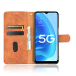 Tinta unita Skin Feel Fibbia magnetica Flip orizzontale Custodia in pelle PU con struttura in vitello con supporto e slot per schede e portafoglio, For OPPO A55 5G, For OPPO Reno5 Pro+, For OPPO Find X3 Neo