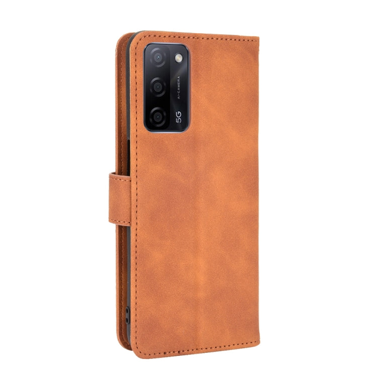 Tinta unita Skin Feel Fibbia magnetica Flip orizzontale Custodia in pelle PU con struttura in vitello con supporto e slot per schede e portafoglio, For OPPO A55 5G, For OPPO Reno5 Pro+, For OPPO Find X3 Neo
