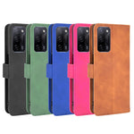 Tinta unita Skin Feel Fibbia magnetica Flip orizzontale Custodia in pelle PU con struttura in vitello con supporto e slot per schede e portafoglio, For OPPO A55 5G, For OPPO Reno5 Pro+, For OPPO Find X3 Neo