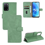 Tinta unita Skin Feel Fibbia magnetica Flip orizzontale Custodia in pelle PU con struttura in vitello con supporto e slot per schede e portafoglio, For OPPO A55 5G, For OPPO Reno5 Pro+, For OPPO Find X3 Neo