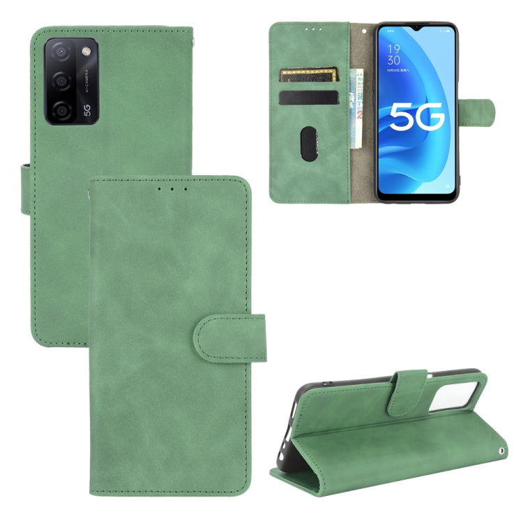 Tinta unita Skin Feel Fibbia magnetica Flip orizzontale Custodia in pelle PU con struttura in vitello con supporto e slot per schede e portafoglio, For OPPO A55 5G, For OPPO Reno5 Pro+, For OPPO Find X3 Neo