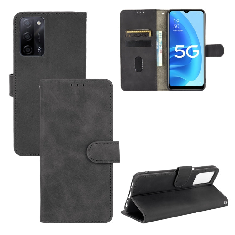 Tinta unita Skin Feel Fibbia magnetica Flip orizzontale Custodia in pelle PU con struttura in vitello con supporto e slot per schede e portafoglio, For OPPO A55 5G, For OPPO Reno5 Pro+, For OPPO Find X3 Neo