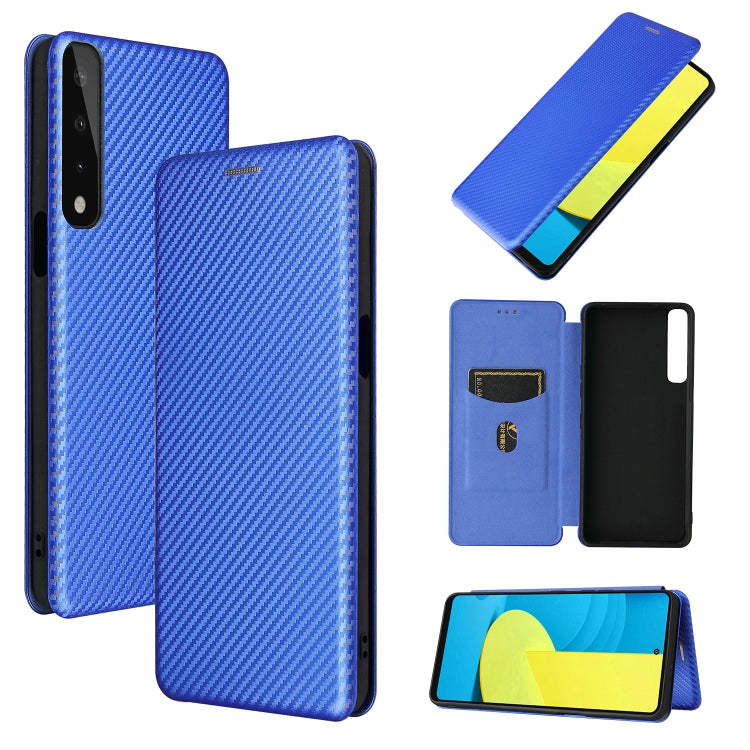 Struttura in fibra di carbonio Flip orizzontale magnetico Custodia in pelle TPU + PC + PU con slot per schede, For LG Stylo 7, For OPPO Realme V11 5G, For OPPO Reno5 Pro+, For OPPO Find X3 Neo, For Cubot C30, For OnePlus 9 Pro