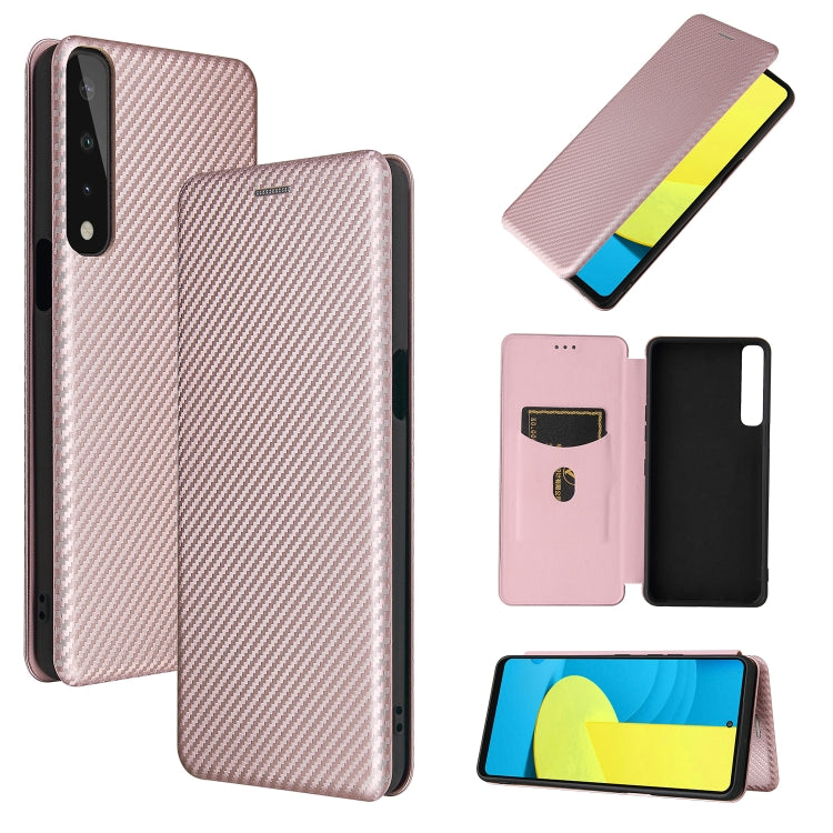 Struttura in fibra di carbonio Flip orizzontale magnetico Custodia in pelle TPU + PC + PU con slot per schede, For LG Stylo 7, For OPPO Realme V11 5G, For OPPO Reno5 Pro+, For OPPO Find X3 Neo, For Cubot C30, For OnePlus 9 Pro