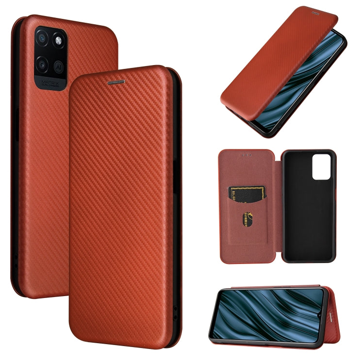 Struttura in fibra di carbonio Flip orizzontale magnetico Custodia in pelle TPU + PC + PU con slot per schede, For LG Stylo 7, For OPPO Realme V11 5G, For OPPO Reno5 Pro+, For OPPO Find X3 Neo, For Cubot C30, For OnePlus 9 Pro