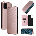 Struttura in fibra di carbonio Flip orizzontale magnetico Custodia in pelle TPU + PC + PU con slot per schede, For LG Stylo 7, For OPPO Realme V11 5G, For OPPO Reno5 Pro+, For OPPO Find X3 Neo, For Cubot C30, For OnePlus 9 Pro