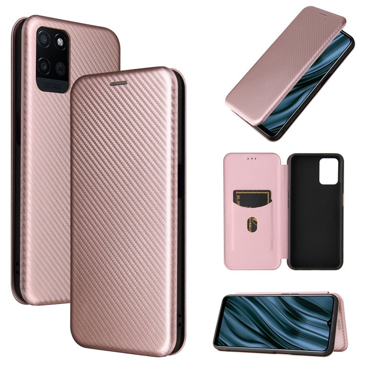 Struttura in fibra di carbonio Flip orizzontale magnetico Custodia in pelle TPU + PC + PU con slot per schede, For LG Stylo 7, For OPPO Realme V11 5G, For OPPO Reno5 Pro+, For OPPO Find X3 Neo, For Cubot C30, For OnePlus 9 Pro