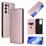 Struttura in fibra di carbonio Flip orizzontale magnetico Custodia in pelle TPU + PC + PU con slot per schede, For LG Stylo 7, For OPPO Realme V11 5G, For OPPO Reno5 Pro+, For OPPO Find X3 Neo, For Cubot C30, For OnePlus 9 Pro